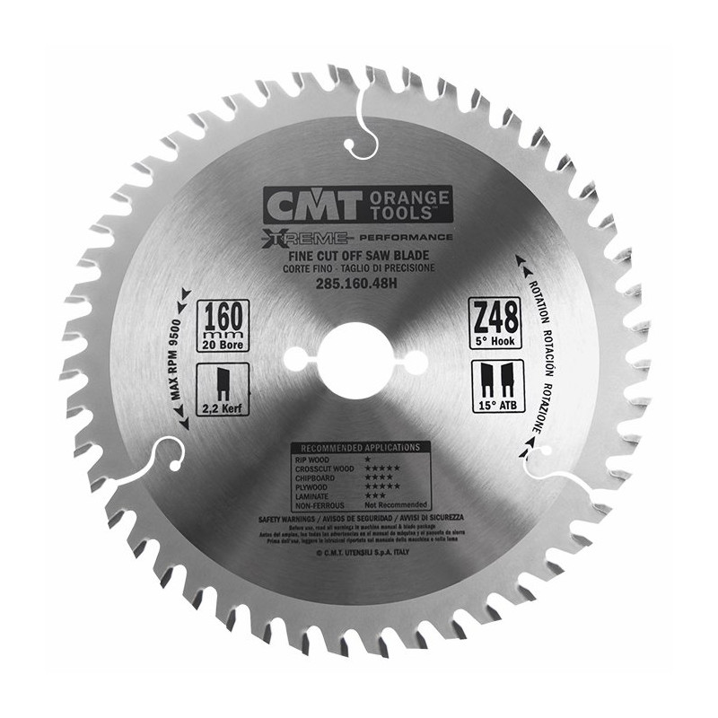 Piła HM D-160 F-20 Z-48K-2,2/1,6 CMT 285.160.48H Piła HM D-160 F-20 Z-48K-2,2/1,6 CMT 285.160.48H