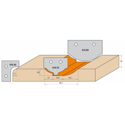 Nóż HM Profil 3 CMT 615.B3