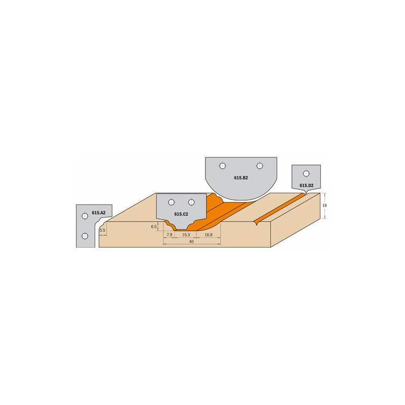 N&oacute;ż HM  Profil 2 CMT 615.D2
