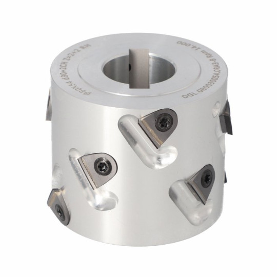 DGL Głowica DIA D-80 l-54 d-30+2CHZ-2+2 (10) a30° H-3 RH bez podfrezowania / SCM DGL Głowica DIA D-80 l-54 d-30+2CHZ-2+2 (10) a30° H-3 RH bez podfrezowania / SCM