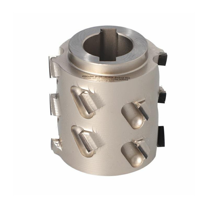 DGM Głowica DIA D-60 l-56/63,5 d-25+2CHZ-2+2 (14) H-4,5 RH kołnierz g&oacute;rny / LOW NOISE