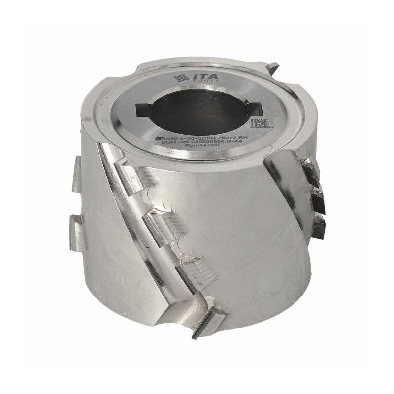 DGM.Głowica D-80 I-56 d-30+2CH LNZ-2+2 (14) H4,5 RH bez podfrezowania SCM K100