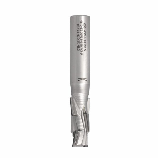 DTN.12.028.12.2SR Frez diamentowy Z2+1 D-12 I-28 L-77 S-12x40 RH (6+1)PCD a25&deg; H2,5 4 spirale korpus STAL ITA TOOLS