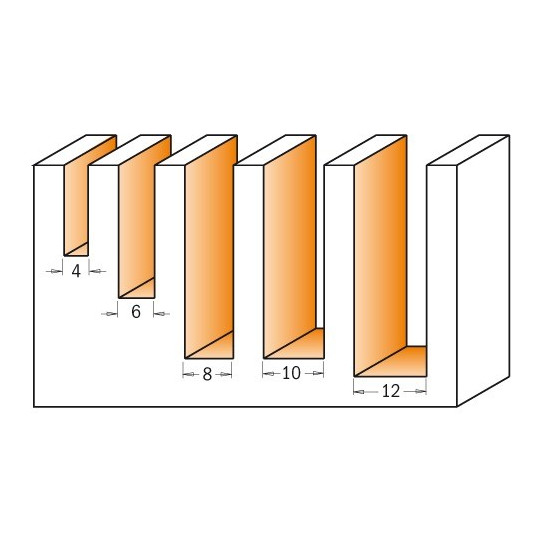 Zestaw 5 frezów spiralnych pozytyw Zestaw 5 frezów spiralnych pozytyw