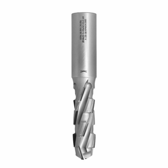 DTN.18.055.20.0SL Frez diamentowy Z2+1 D-18 I-55 L-120 S-20x50 LH 12PCD+1HM H2,5 4 spirale korpus STAL ITA TOOLS