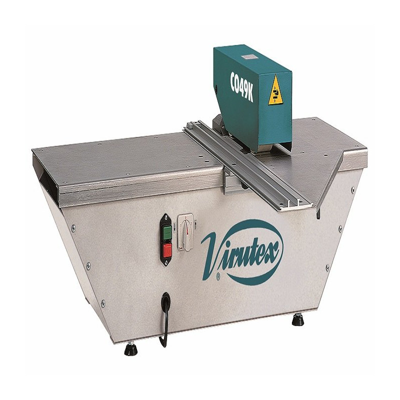 Automatyczna przycinarka laminatu 180W, max grubość cięcia 1,6mm, waga 44kg VIRTUEX CO49K Automatyczna przycinarka laminatu 180W, max grubość cięcia 1,6mm, waga 44kg VIRTUEX CO49K