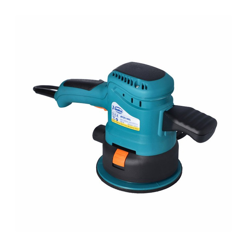 Szlifierka mimośrodowa 350W, oscylacja 4mm, dysk 150mm, RPM 4000–8000 VIRTUEX RTE146L Szlifierka mimośrodowa 350W, oscylacja 4mm, dysk 150mm, RPM 4000–8000 VIRTUEX RTE146L
