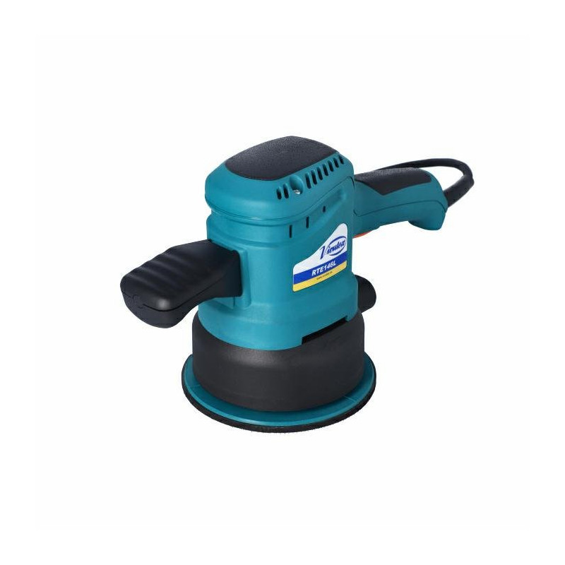 Szlifierka mimośrodowa 350W, oscylacja 4mm, dysk 150mm, RPM 4000–8000 VIRTUEX RTE146L Szlifierka mimośrodowa 350W, oscylacja 4mm, dysk 150mm, RPM 4000–8000 VIRTUEX RTE146L