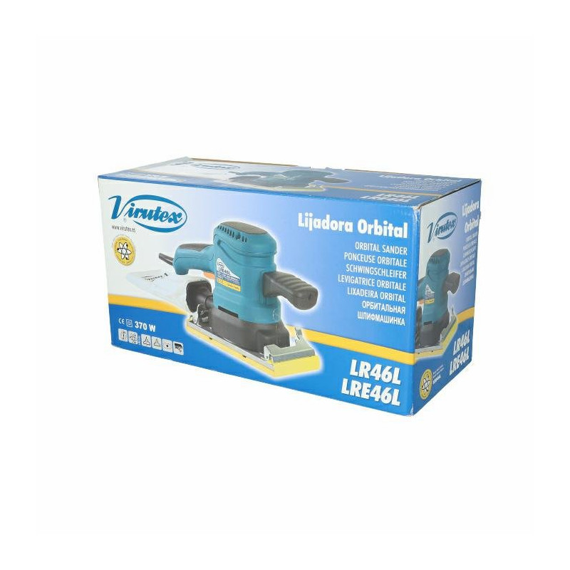 Szlifierka oscylacyjna 370W, 10.000RPM, rozm. podkładki 115x208mm VIRTUEX LR46L Szlifierka oscylacyjna 370W, 10.000RPM, rozm. podkładki 115x208mm VIRTUEX LR46L