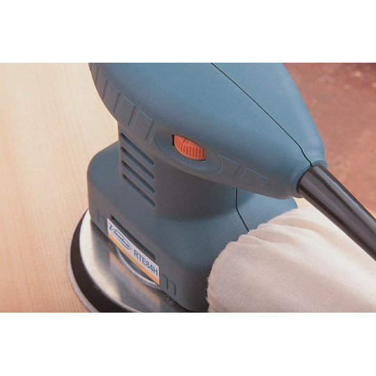 Mini-szlifierka mimośrodowa 180W, oscylacja 2mm, dysk 125mm, RPM 7000–12500 VIRTUEX RTE84H