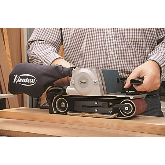 LB31EA Szlifierka taśmowa 1200W, 420 m min, pow. rob. 175x100mm + worek na pył VIRUTEX LB31EA Szlifierka taśmowa 1200W, 420 m min, pow. rob. 175x100mm + worek na pył VIRUTEX