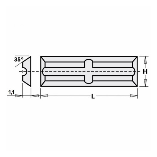 520414 Płytka HM 20,0x4,1x1,1mm MG06 ITA TOOLS 520414 Płytka HM 20,0x4,1x1,1mm MG06 ITA TOOLS