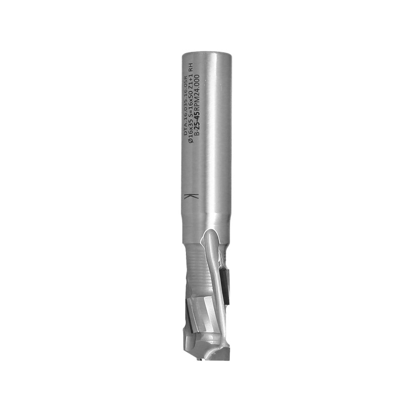 DTA.16.035.16.0SR Frez DIA Z1+1 D16 I35 L95 S16x50RH 4PCD+1HM H2,5 3spirale korpusSTAL ITA TOOLS