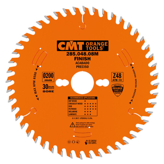 285.048.08M Piła tarcza do cięcia poprzecznego i wzdłużnego CMT