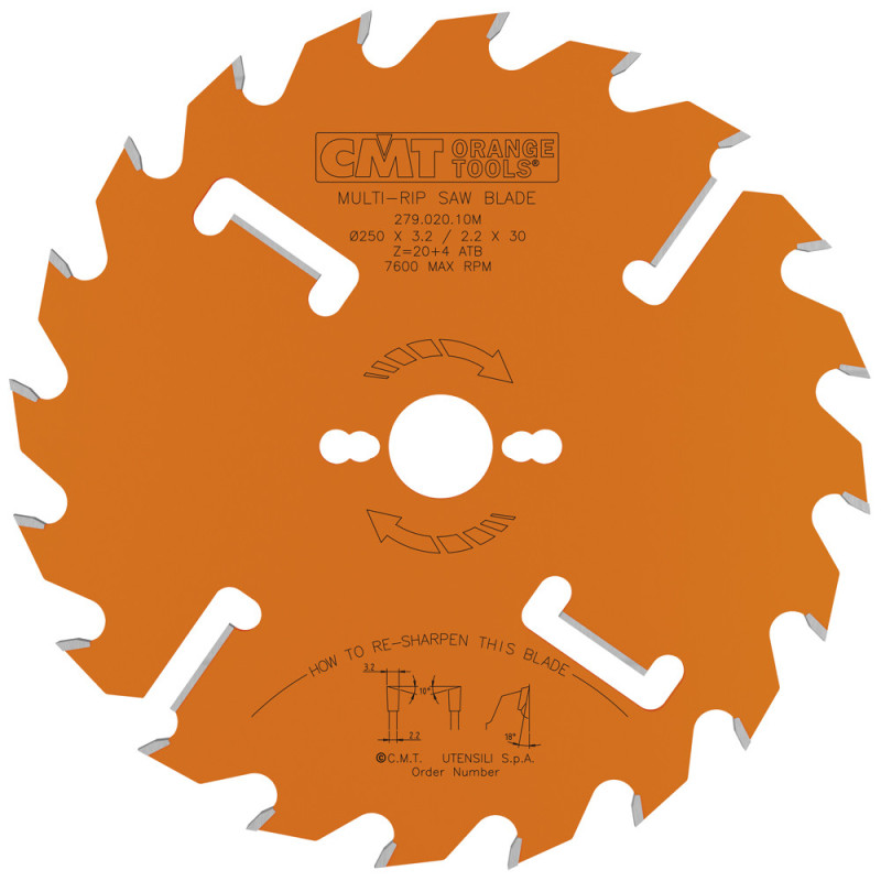 279.020.10M Piła tarcza do wielopił CMT