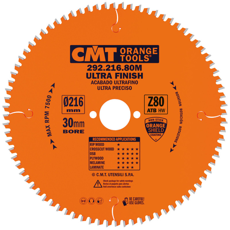 292.216.80M Piła tarcza do cięcia poprzecznego do elektronarzędzi CMT
