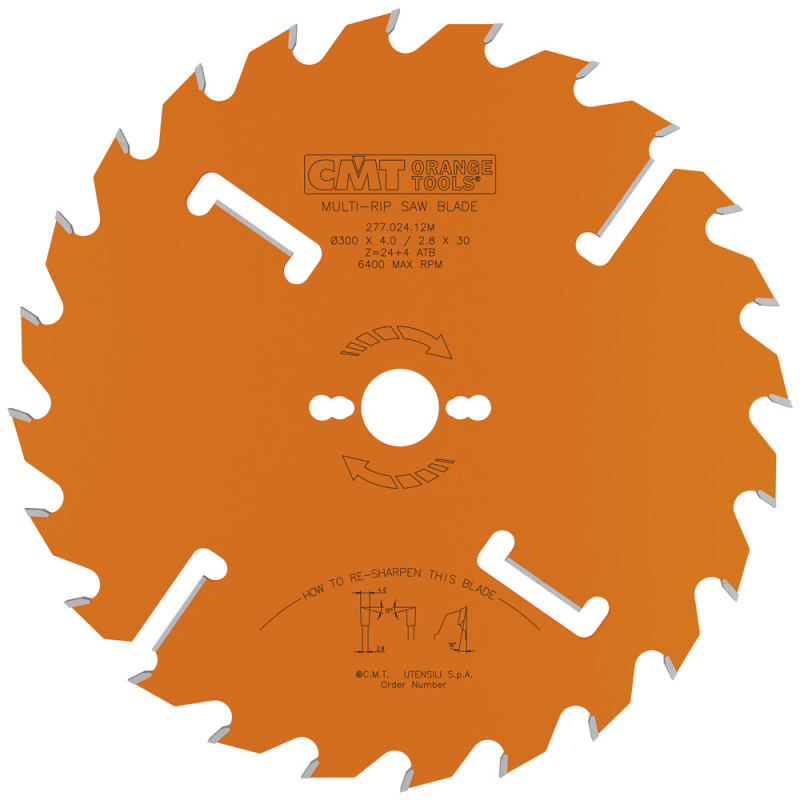 277.024.12M Piła tarcza do wielopił o grubym zębie CMT