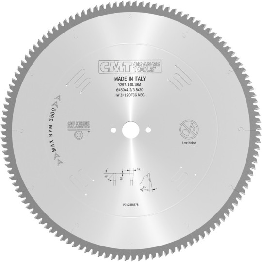 Y297.140.18M Piła tarcza do materiał&oacute;w nieżelaznych oraz płyt laminowanych CMT