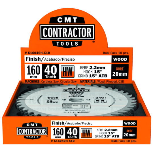 K16040H-X10 Piła tarcza konstruktorska CMT