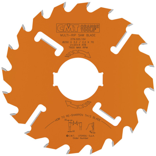 279.020.10V Piła tarcza do wielopił CMT