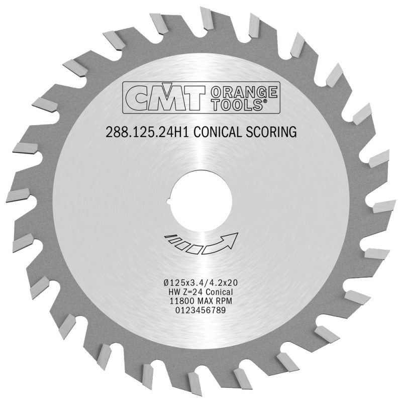 288.125.24H1 Podcinak piła trapezowa CMT