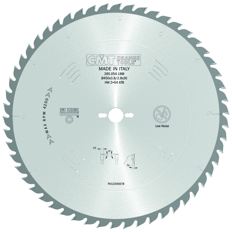 285.054.18M Piła tarcza do cięcia poprzecznego i wzdłużnego CMT