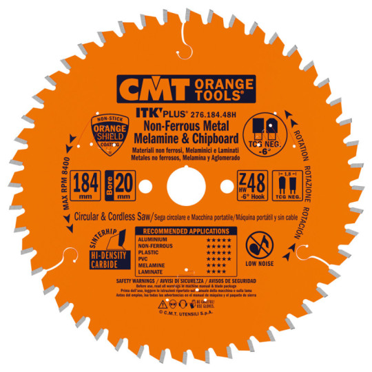276.184.48H Piła tarcza ITK D-184 B-20(16) Z-48 + B-15,87 2/7/42K-1,8P-1,2 CMT