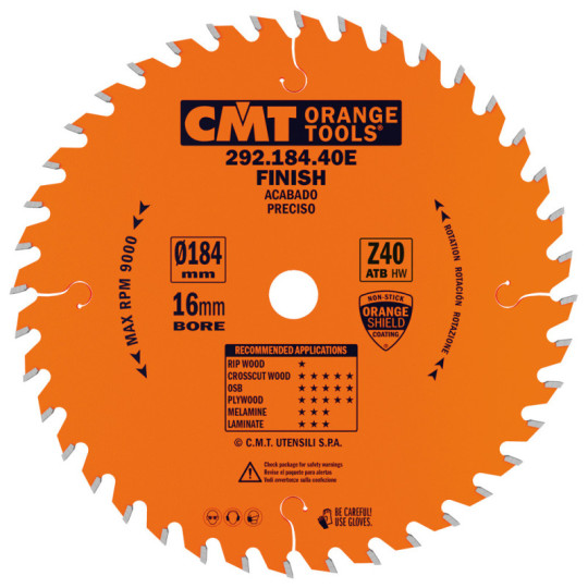 292.184.40E Piła tarcza do cięcia poprzecznego do elektronarzędzi CMT
