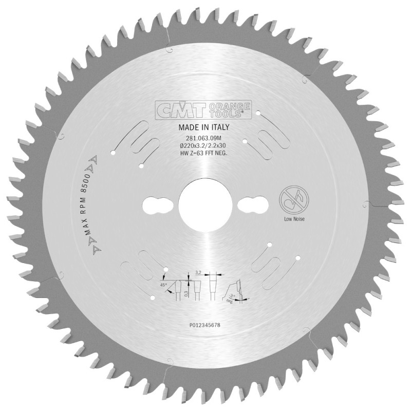 281.063.09M Piła tarcza do laminat&oacute;w oraz płyty wi&oacute;rowej CMT