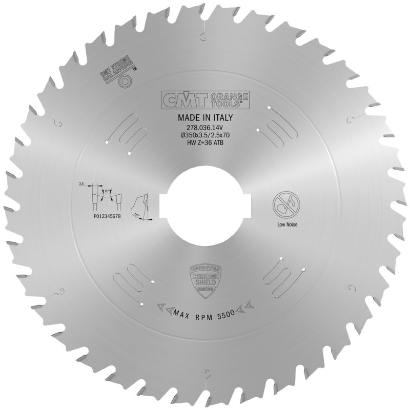 278.036.14V Piła tarcza do wielopił z ogranicznikiem posuwu CMT