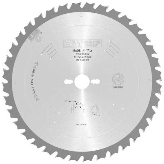 285.036.13M Piła tarcza do cięcia poprzecznego i wzdłużnego CMT