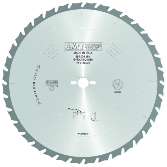 285.036.18M Piła tarcza do cięcia wzdłużnego CMT