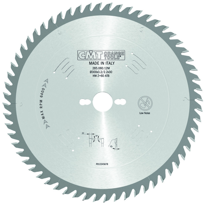 285.060.12M Piła tarcza do cięcia poprzecznego i wzdłużnego CMT