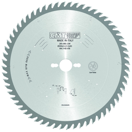 285.060.12M Piła tarcza do cięcia poprzecznego i wzdłużnego CMT