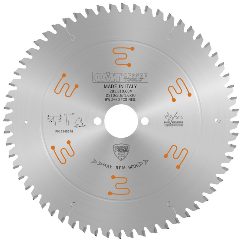 281.810.60M Piła HM D210 K2,6/1,6 F30 Z60 TCG NEG CMT
