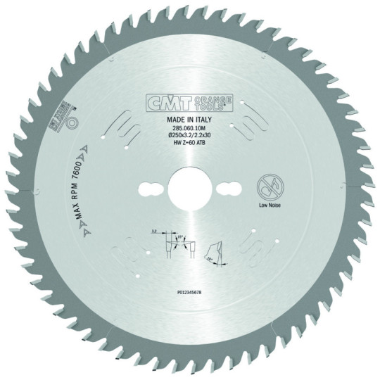 285.060.10M Piła tarcza do cięcia poprzecznego i wzdłużnego CMT