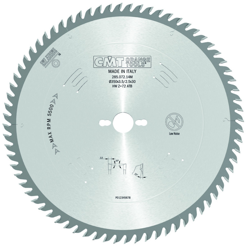 285.072.14M Piła tarcza do cięcia poprzecznego i wzdłużnego CMT