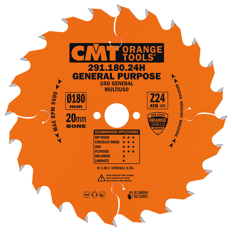 291.180.24H Piła tarcza uniwersalna do elektronarzędzi CMT