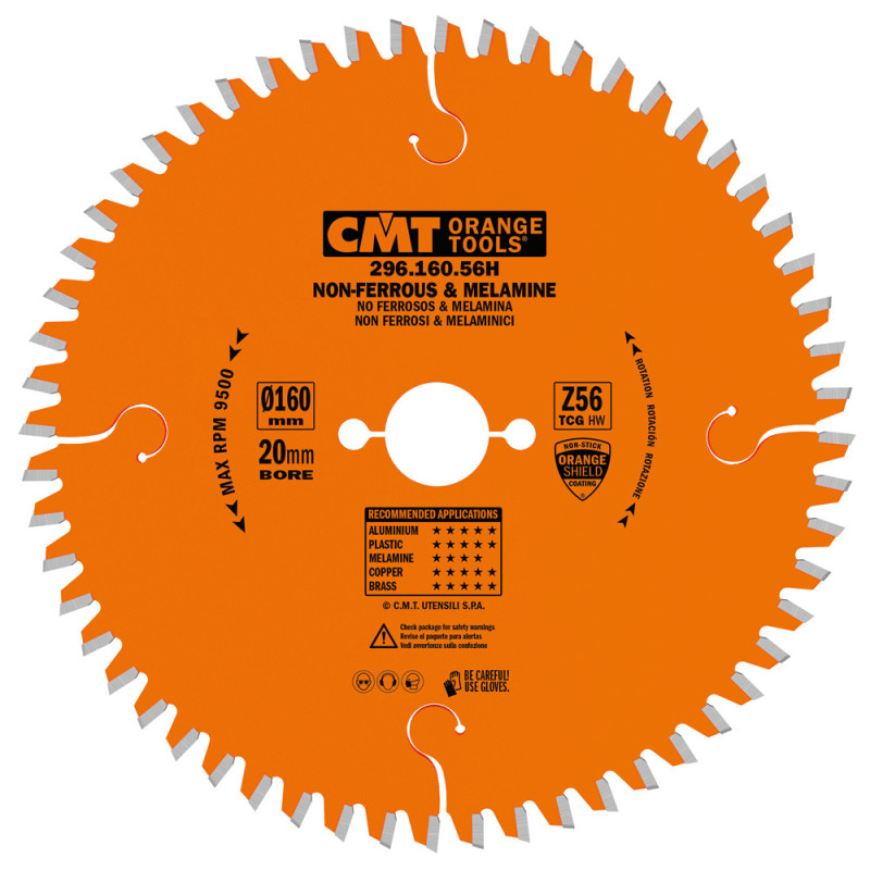 296.160.56H Piła tarcza do materiał&oacute;w nieżelaznych oraz płyt laminowanych CMT