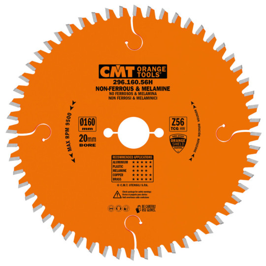 296.160.56H Piła tarcza do materiał&oacute;w nieżelaznych oraz płyt laminowanych CMT