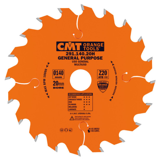 291.140.20H Piła tarcza uniwersalna do elektronarzędzi CMT