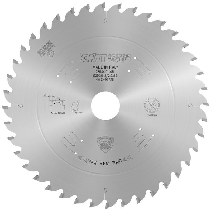 285.040.10R Piła tarcza do cięcia wzdłużnego CMT
