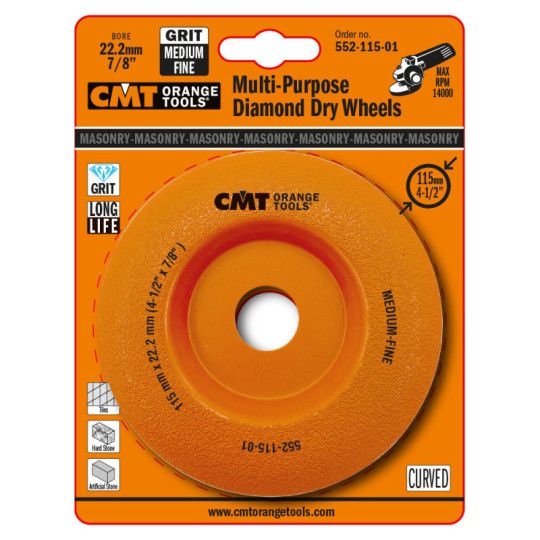 552-115-01 Piła tarcza DIA średnioziar. D115 F22,2 CMT