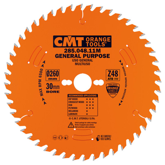 285.048.11M Piła tarcza do cięcia poprzecznego i wzdłużnego CMT
