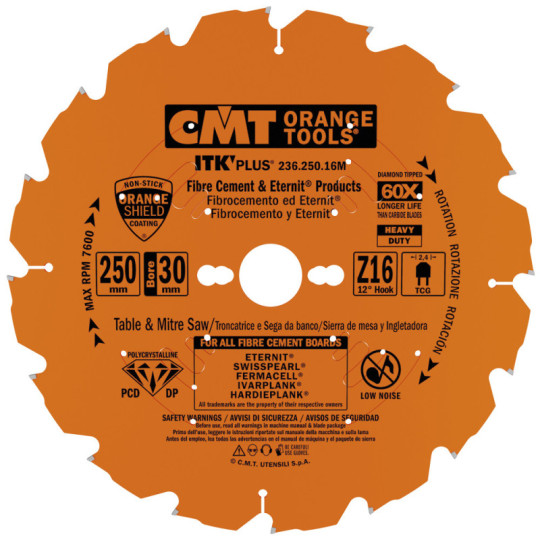 236.250.16M Piła tarcza diamentowa do materiał&oacute;w ultratwardych CMT