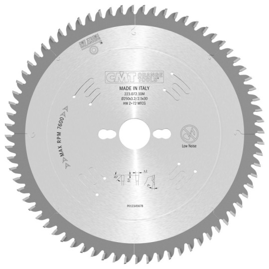 223.072.10M Piła tarcza do corianu, wilsonart, gibralter, varicor CMT