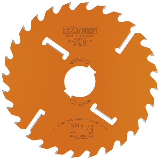 279.028.14V Piła tarcza do wielopił CMT