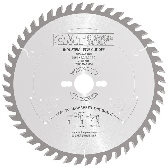 285.048.10M Piła tarcza do cięcia poprzecznego i wzdłużnego CMT