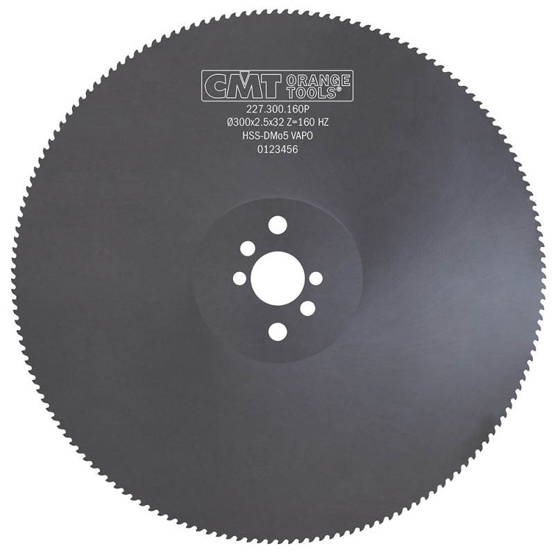 Piła tarcza HSS D300 F32 Z160 K2,5 HZ T6 Powłoka VAPO PH: 2/8/45 + 2/9/50 + 2/11/63 CMT 227.300.160P