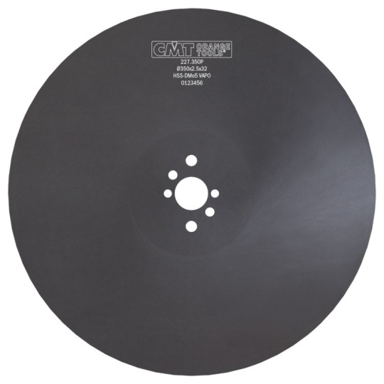 Piła tarcza HSS (nieostrzona) D350 F32 K2,5 Powłoka VAPO PH: 2/8/45 + 2/9/50 + 2/11/63 CMT 227.350P